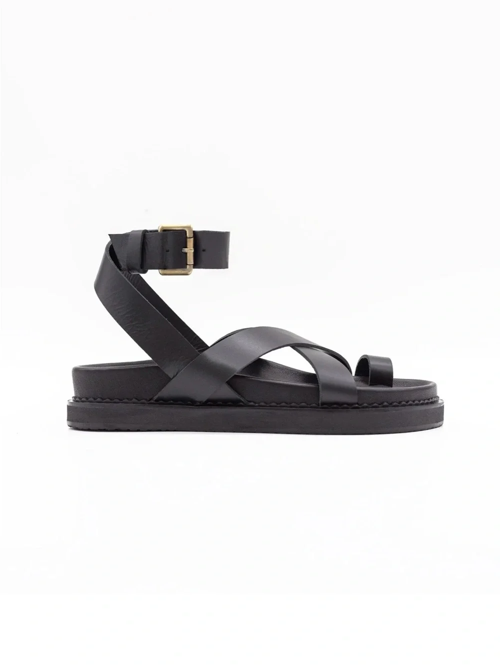 Liberté Bronte Sandals.  Ankle-Strap Crossband